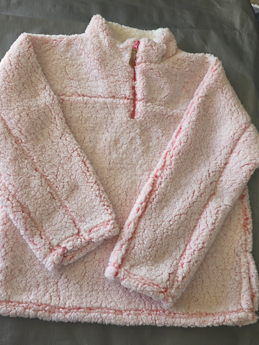 Cozy Pink Sherpa Half-Zip Pullover Sweater